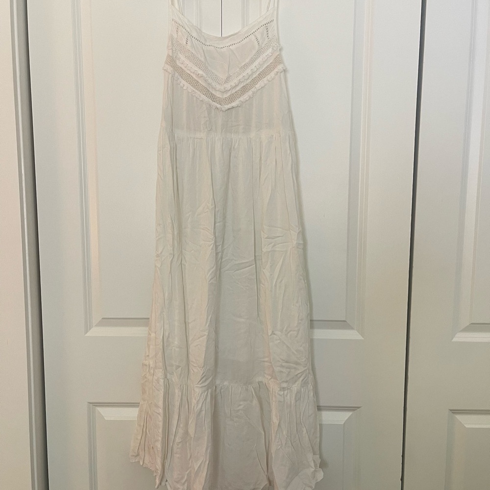 White flowy dress